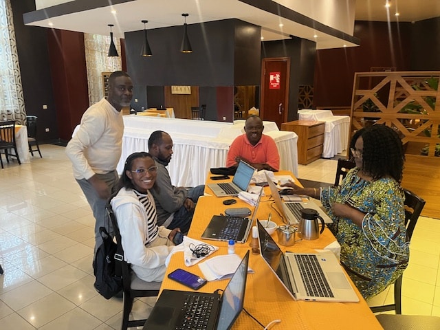Project team (Mr Innocent Musore, Dr Runyambo Irakiza, Richard Mugisha, Delphine Uwumuremyid Dr Liliane Binego (Coventry University)